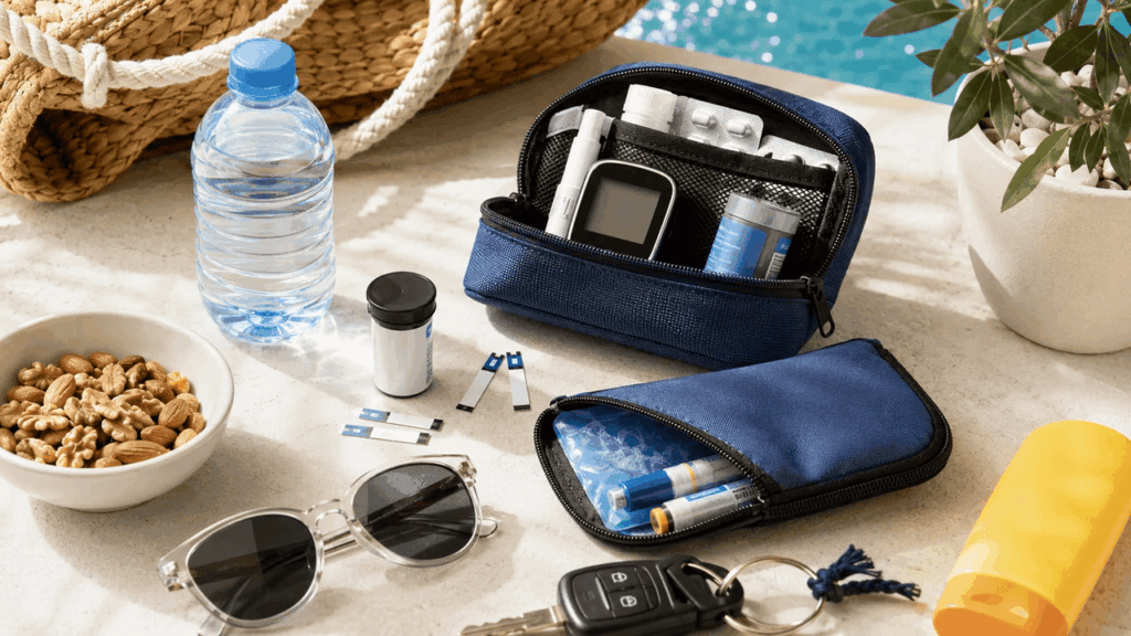 Ένα μικρό travel kit μπορεί να κάνει τις διακοπές με διαβήτη πιο οργανωμένες και πιο ήρεμες.